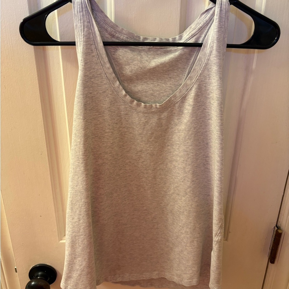 lululemon athletica Light Gray Tank Top